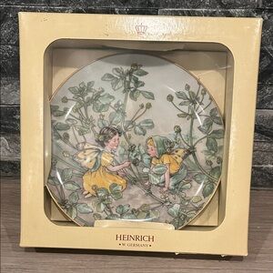 Heinrich‎ “The Black Medick Fairy” 🧚 Collectible Plate Signed